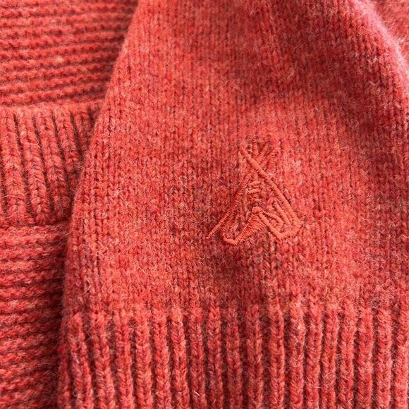 Pendleton coral Orange lambswool Sweater size medium - Picture 8 of 8